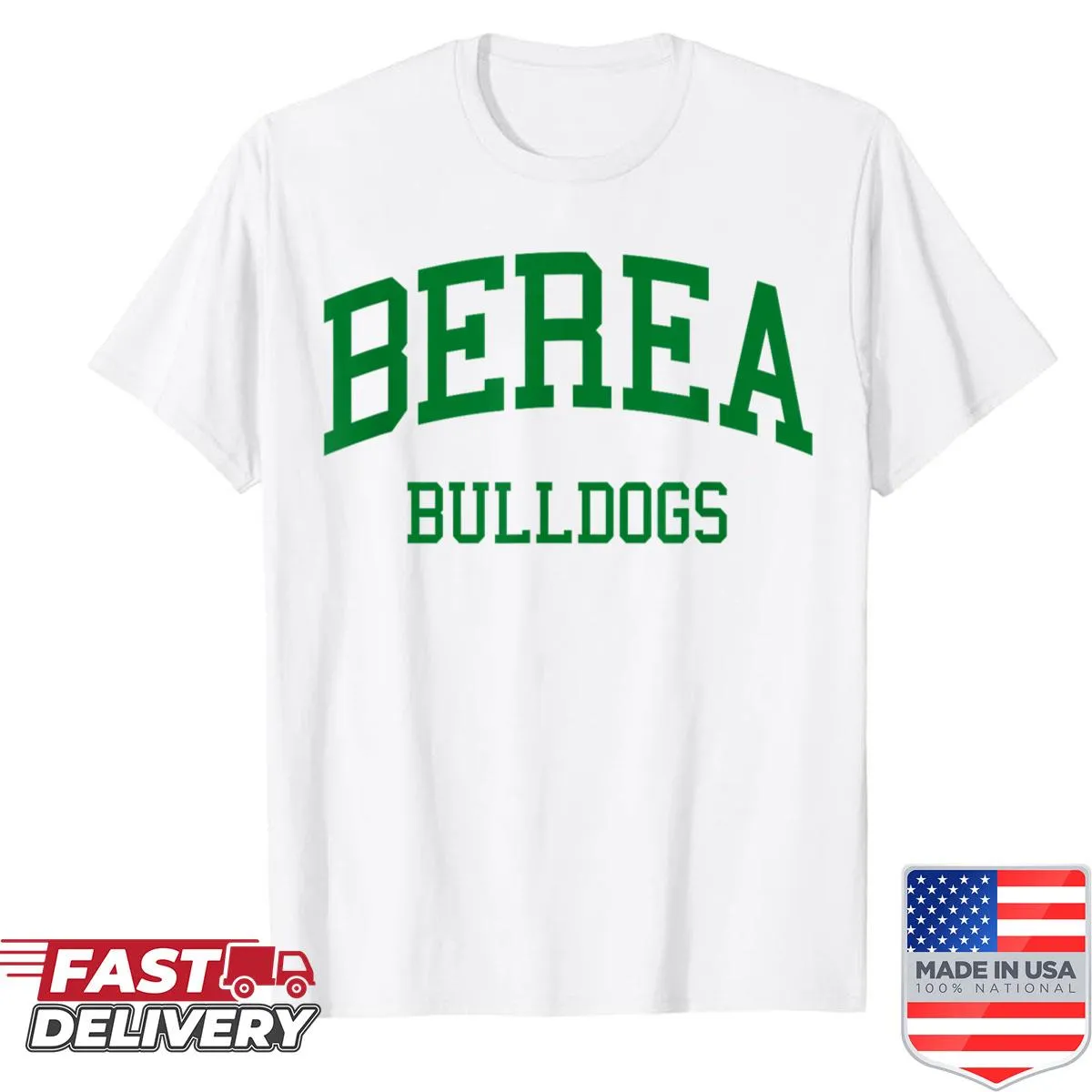 Vintage-inspired shirt for Berea High School with distressed design