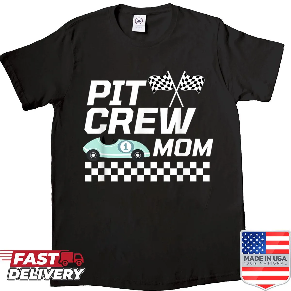 Mom shirt celebrating baby's first birthday with a playful message