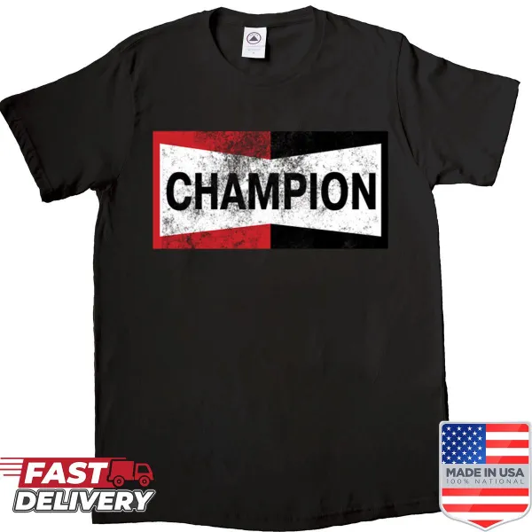 Vintage logo shirt with 'Champion' text