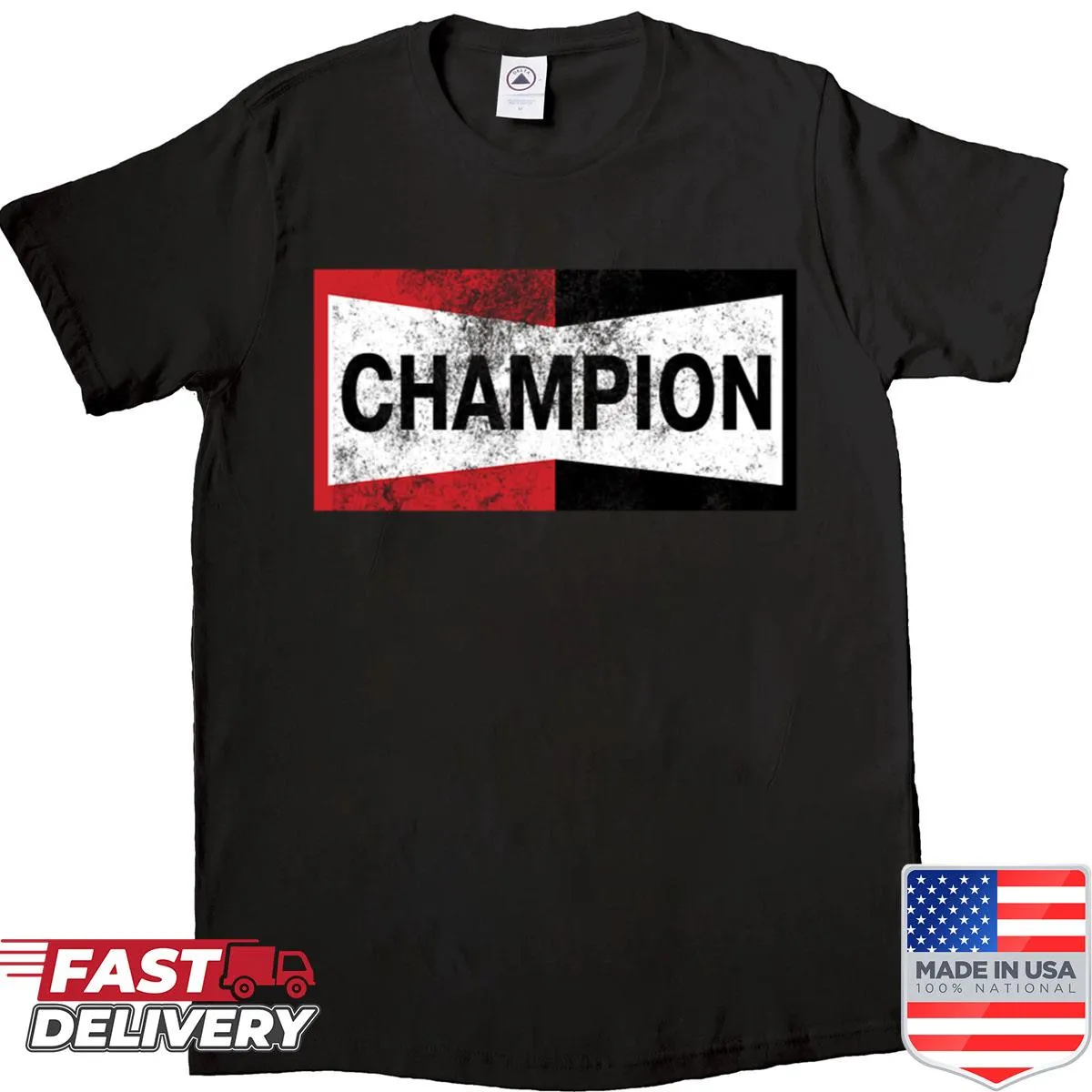Vintage logo shirt with 'Champion' text