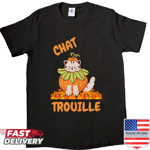 Playful Chat Trouille graphic T-shirt