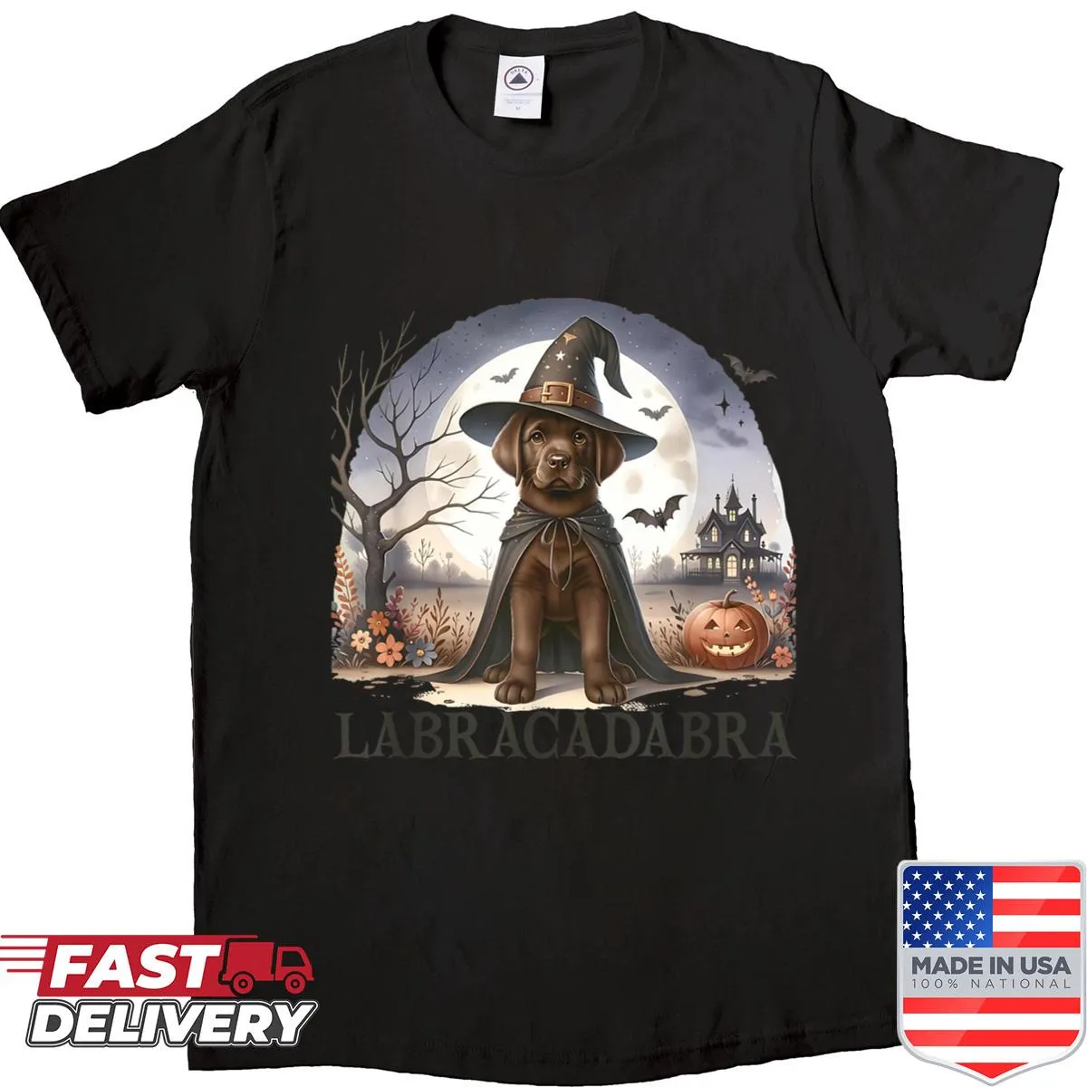 Labrador dog magician shirt design