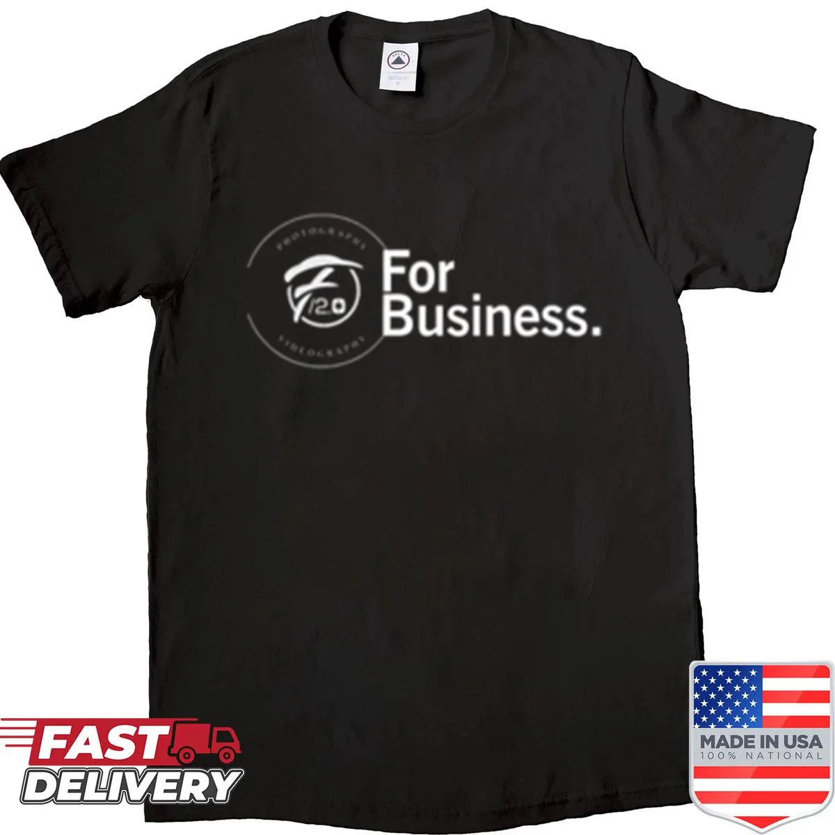 Professional shirt featuring the phrase 'F20 For Business' in clean typography