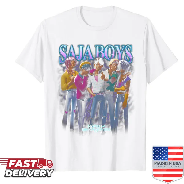 Playful animated logo shirt for Kpop and film fans in 2025.