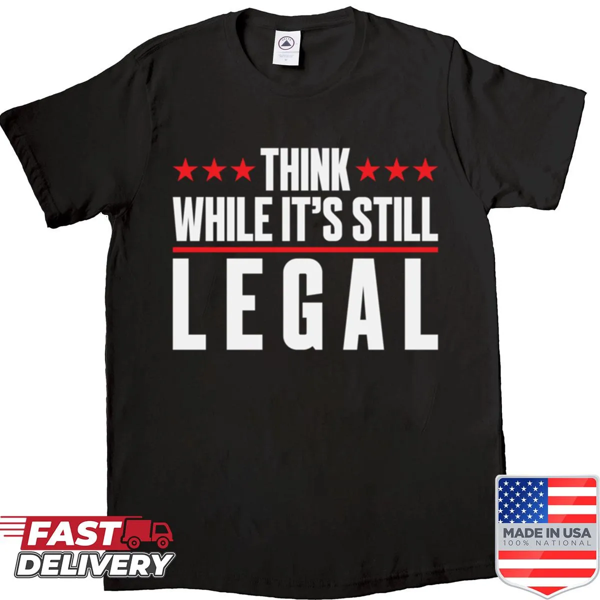 T-shirt with the quote about freedom of thought and expression