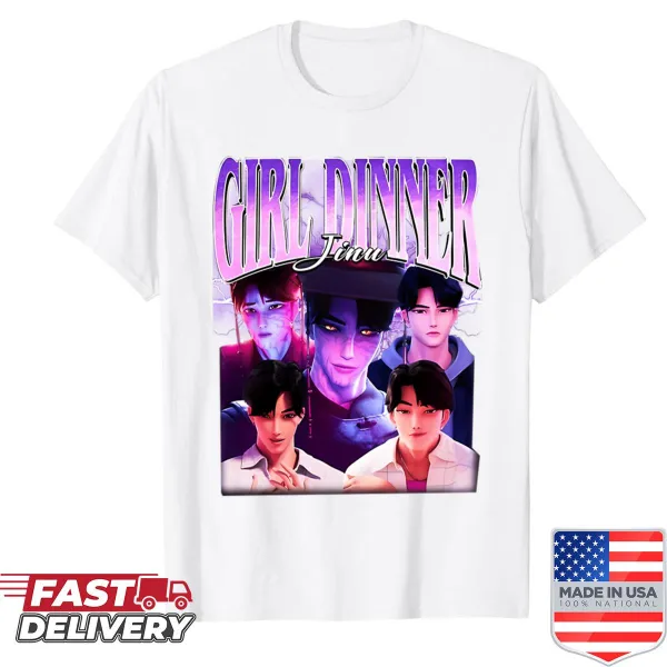 Playful K-pop inspired illustration on oversized shirt