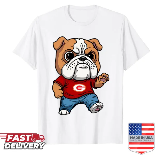 Illustration celebrating the Goochland Bulldog breed for dog lovers.