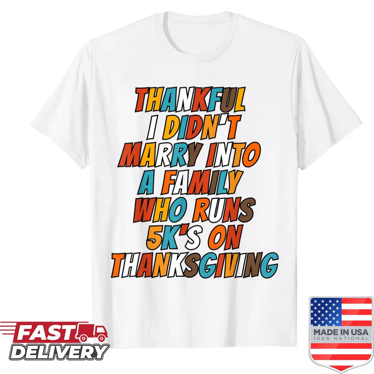 Funny Thanksgiving shirt with humorous turkey trot design
