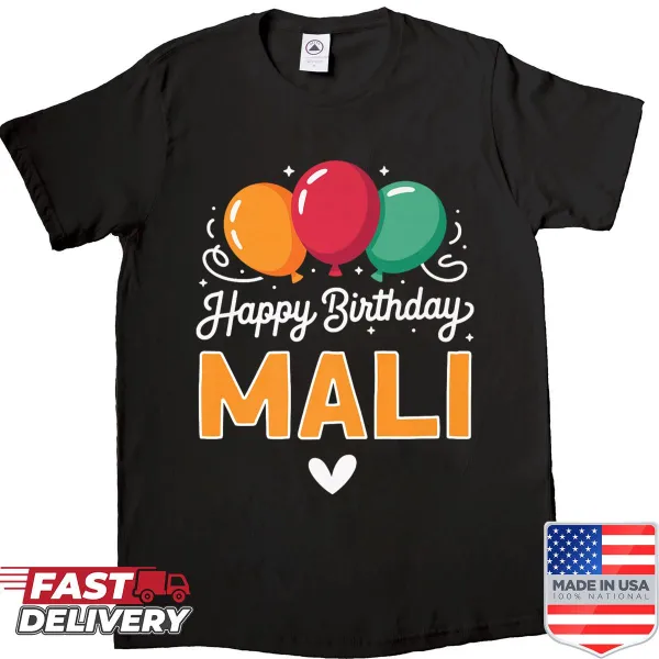 Birthday themed shirt with a cheerful 'Happy Birthday' message