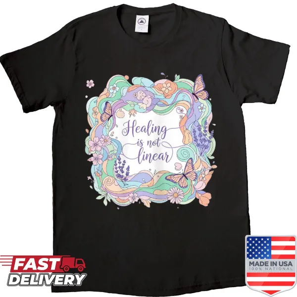 Inspirational text on healing journey shirt