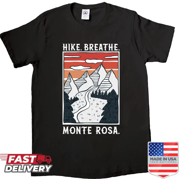 Hiking shirt featuring Monte Rosa