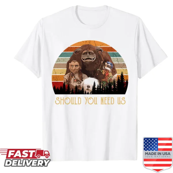 Vintage-style shirt featuring Hoggle and Ludo from Labyrinth film