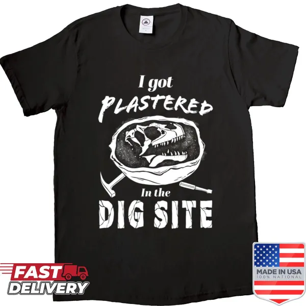 Funny paleontology shirt with digging phrase