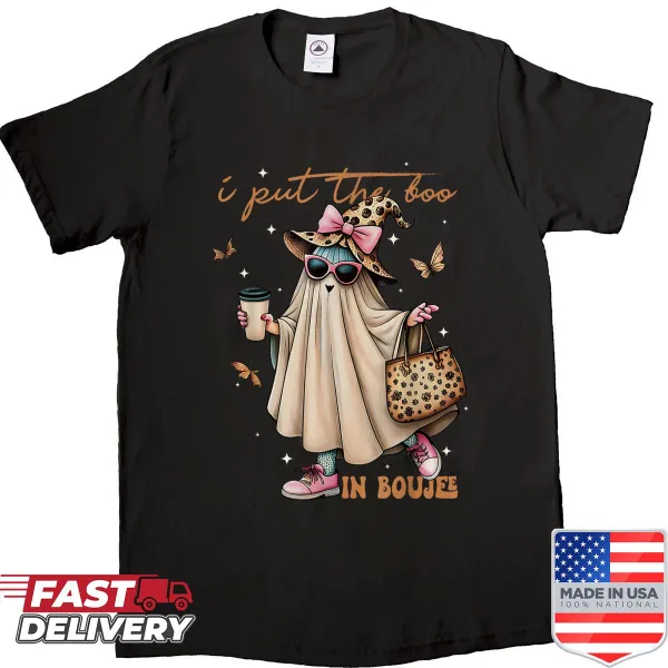 Cute lady ghost with text for Halloween shirt