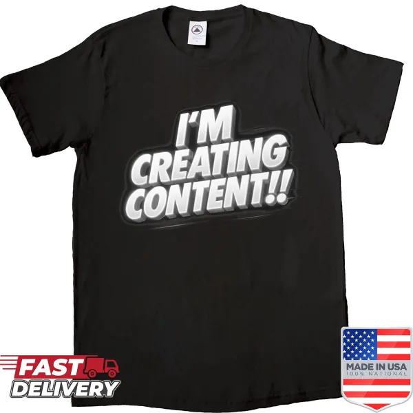 Creative content creator T-shirt with motivational phrase