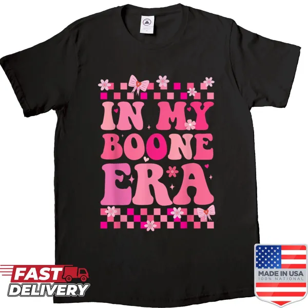 Heart design with humorous Boone theme text for women.