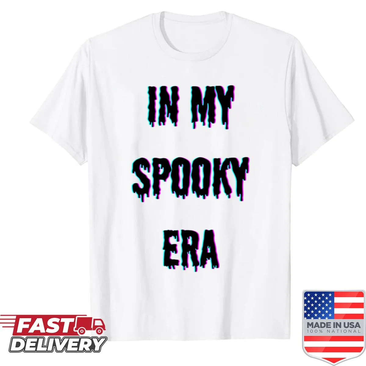Stylish shirt with 'In My Spooky Era' text design