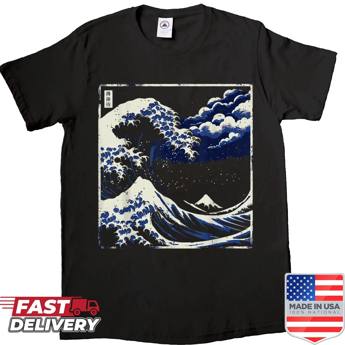 Ukiyo-e art shirt featuring Japanese Great Wave
