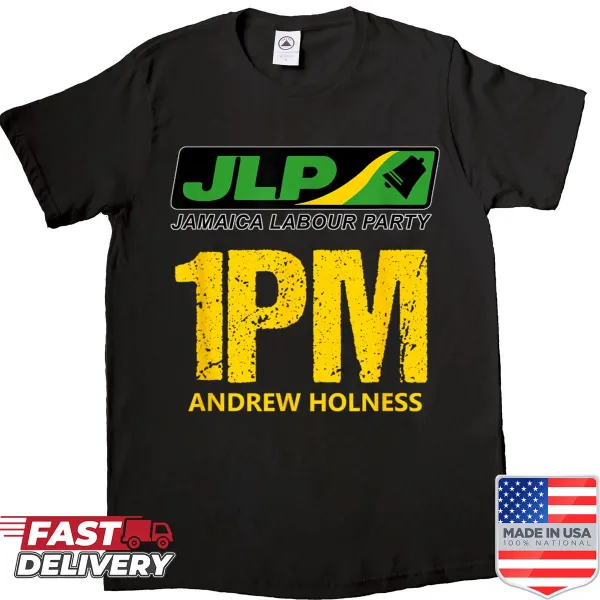 Illustrated Jamaica Labour Party shirt showing pride in the political party