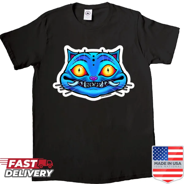 Blue tiger design t-shirt inspired by Demon Hunters series