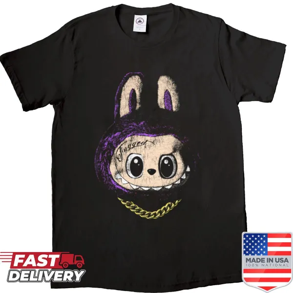 Cartoon La Bu Bu monster illustrated on shirt