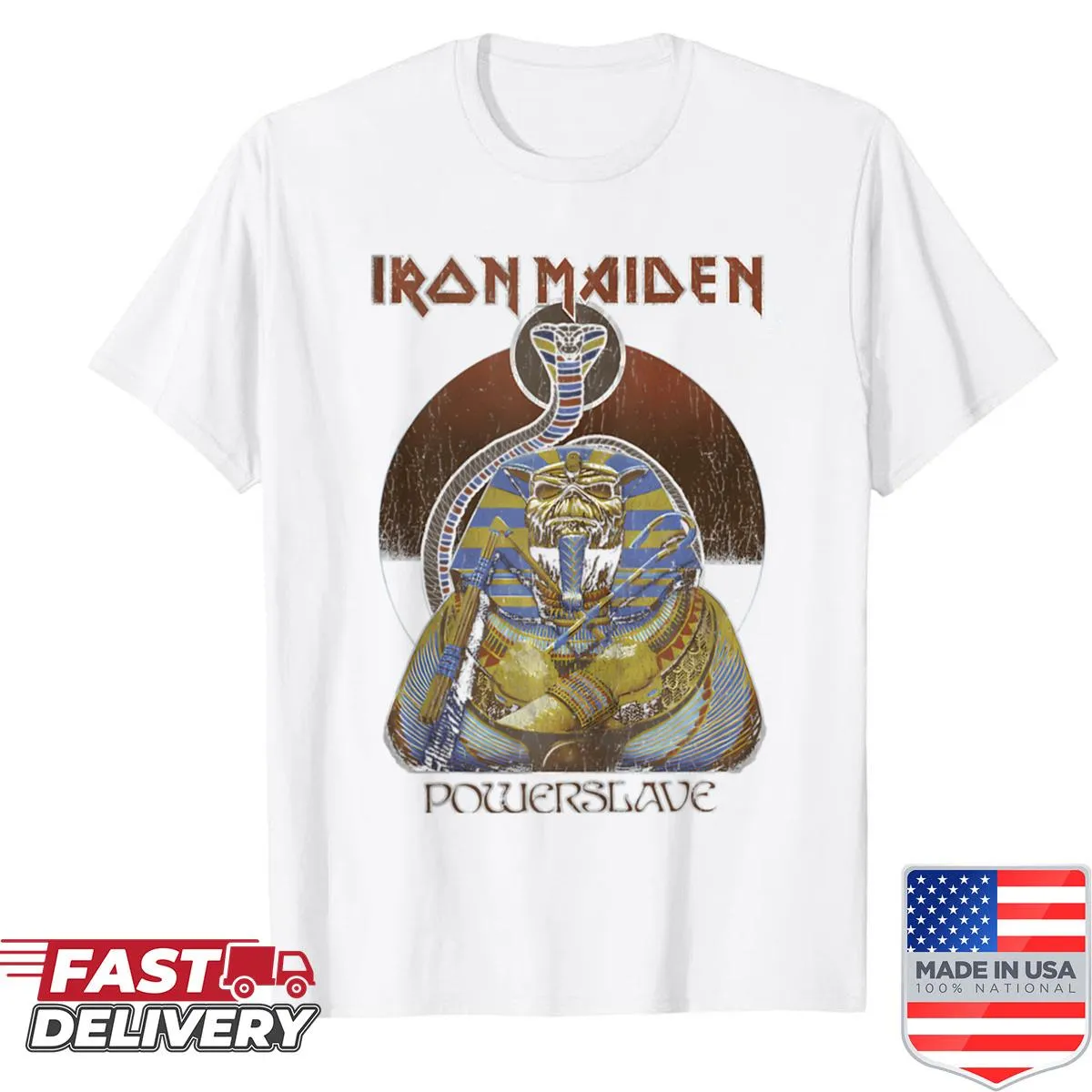 Vintage concert T-shirt featuring band tour graphic in faded print