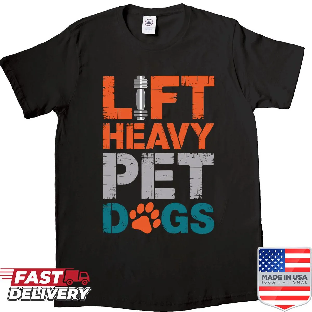 Minimalist Lifter sport shirt with bold typography