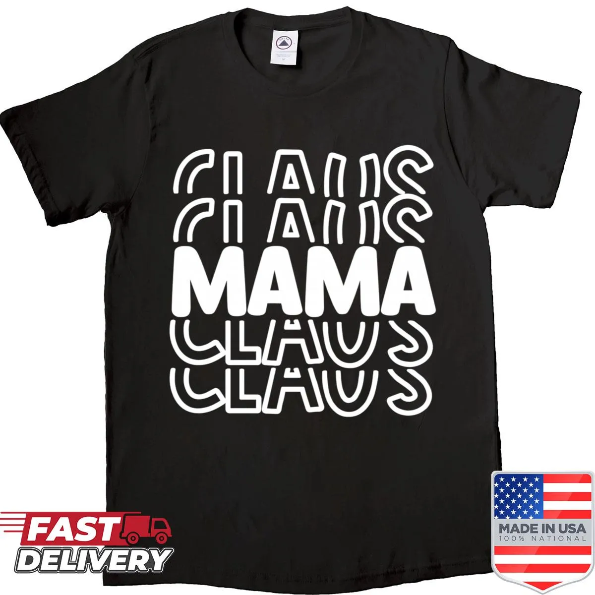 Cute Mama Claus Christmas shirt design for moms