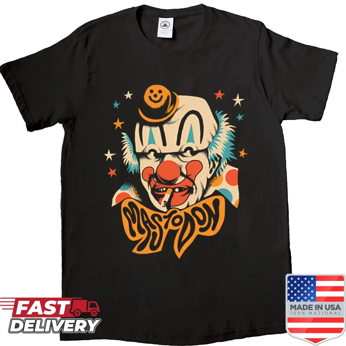 Mastodon merchandise shirt featuring their iconic logo