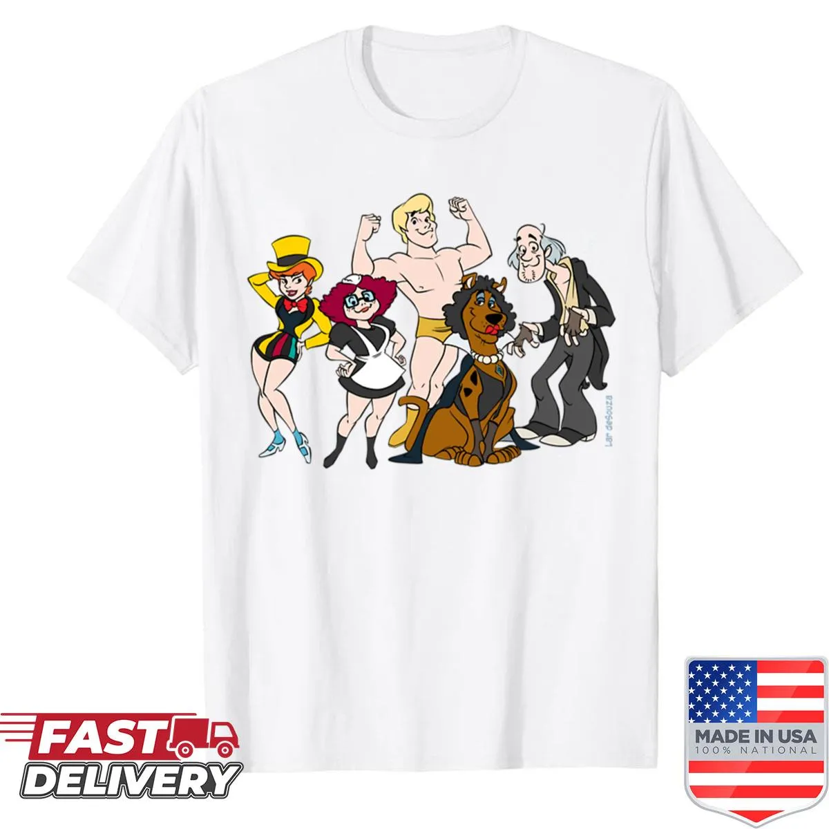 Nostalgic design T-shirt for nights with friends