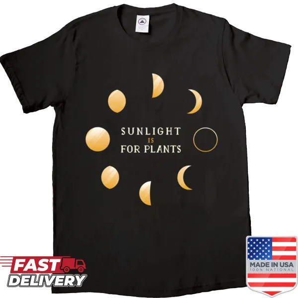 Moon phases with inspiring quotes printed on the shirt.