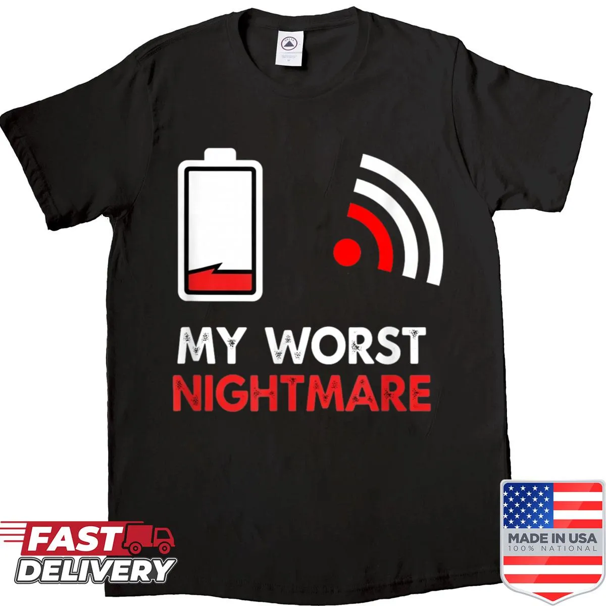 Funny gaming shirt with the phrase My Worst Nightmare
