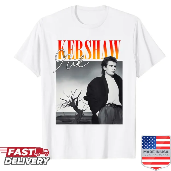 Vintage style shirt celebrating musician Nik Kershaw