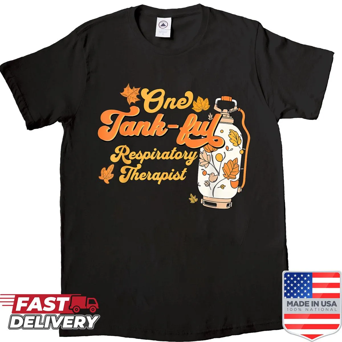 Thanksgiving-themed shirt for respiratory therapists with playful text
