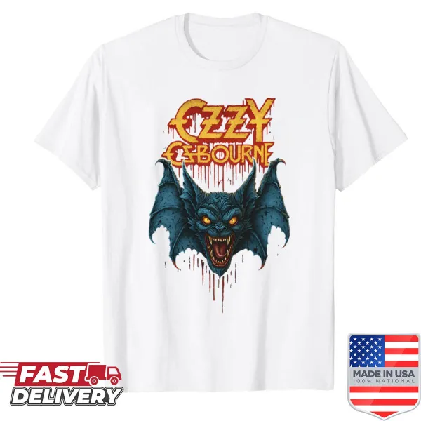 Bold graphic shirt inspired by Ozzy Osbourne.