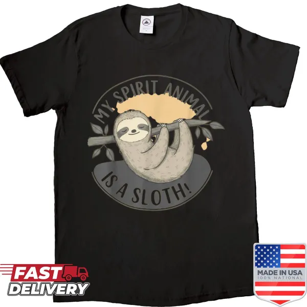 Funny sloth shirt with the phrase 'Professionally Chillin'