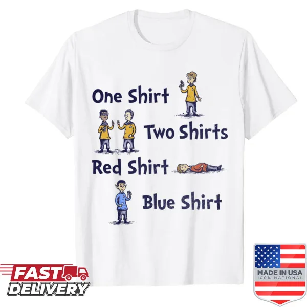 Abstract red and blue typography design on shirt