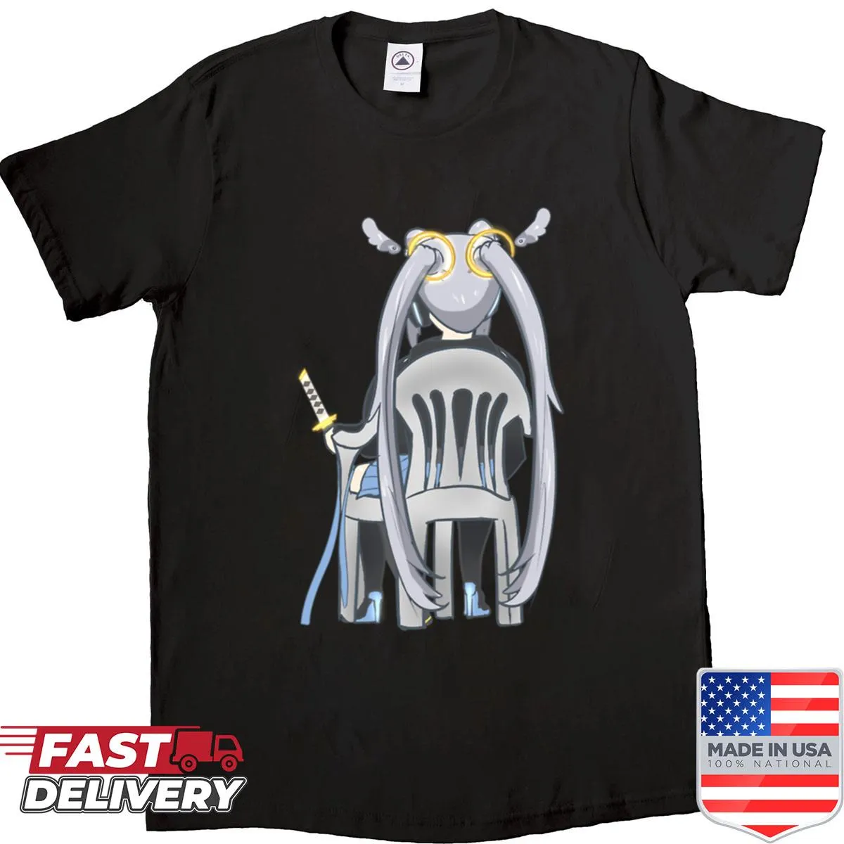 Oversized shirt with a cute lawn chair graphic for kids