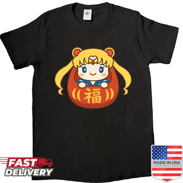Sailor Moon Daruma shirt featuring an illustrated design