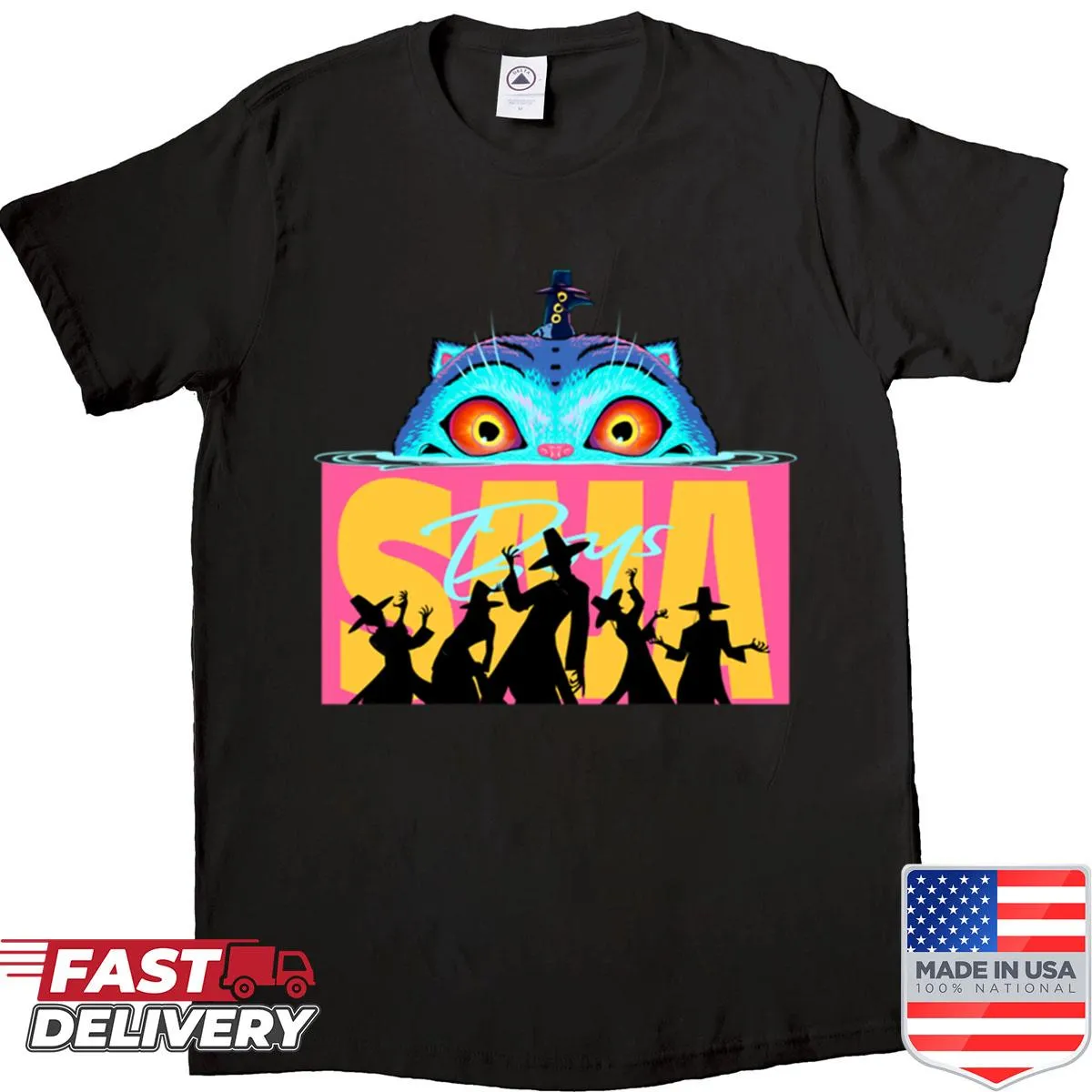 Oversized Saja Boys Kpop Demon Hunter shirt with bold graphic