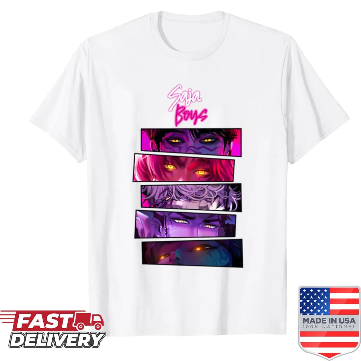 T-shirt celebrating Saja Boys Kpop boy band