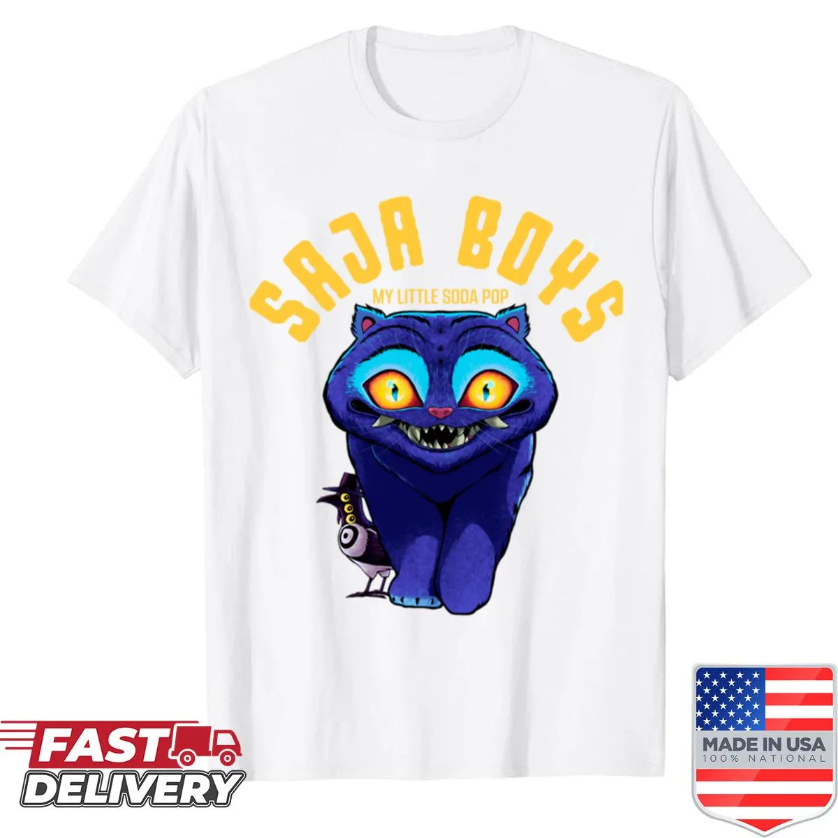 Fitted scoop shirt featuring Huntrix Kpop demon hunter design