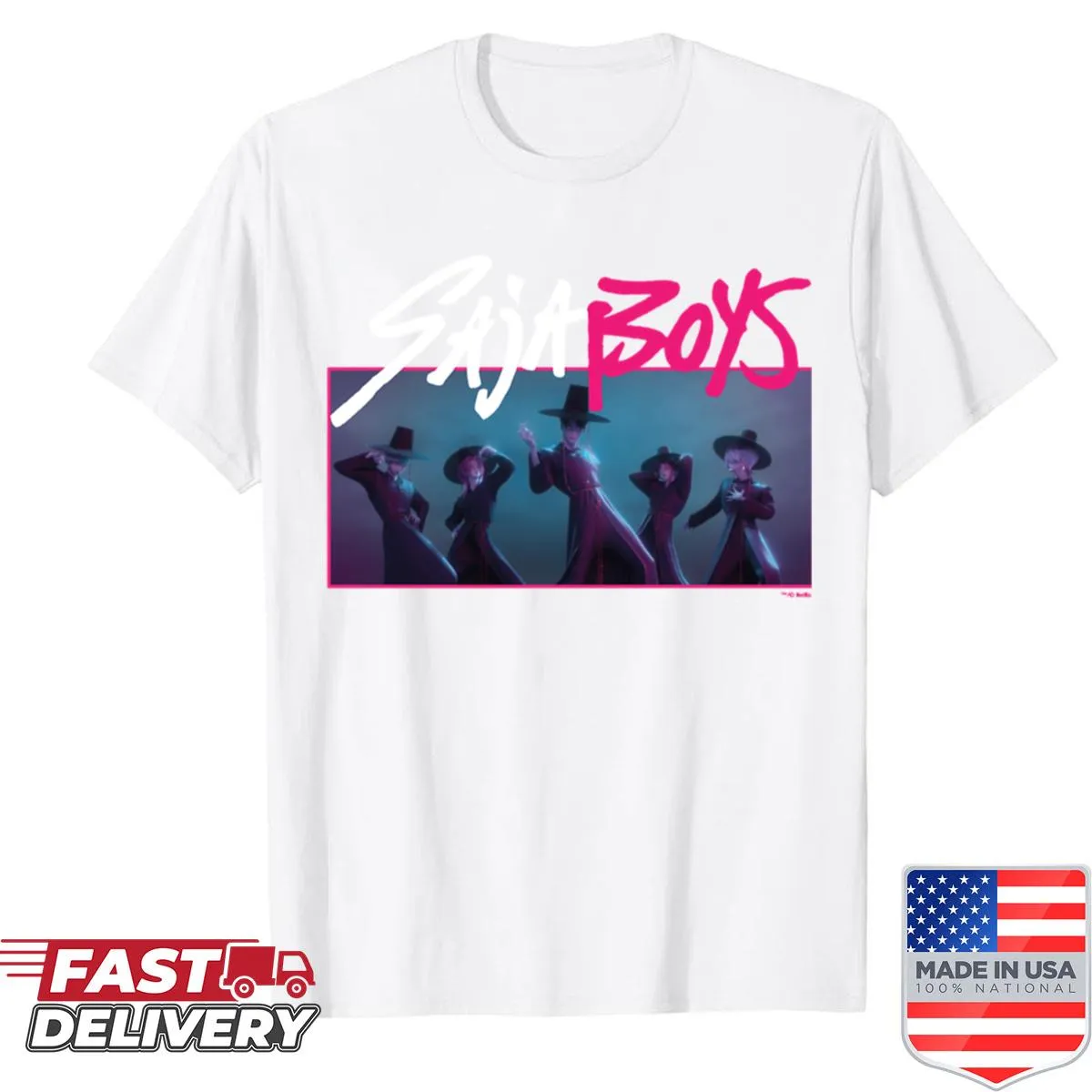Officially licensed Saja Boys pullover shirt featuring their logo design