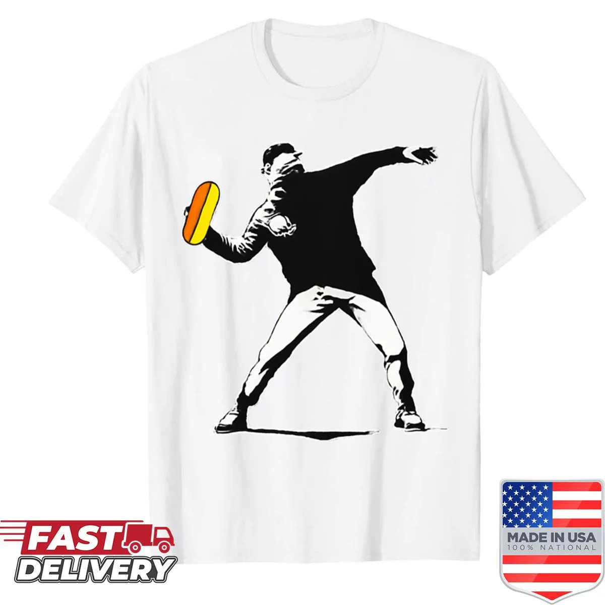 Banksy-style Sandwich Guy street art shirt design