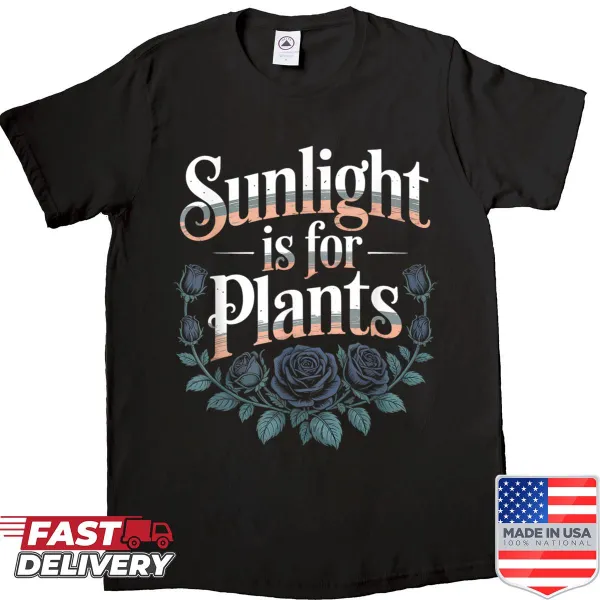 T-shirt promoting the importance of sunlight for plants