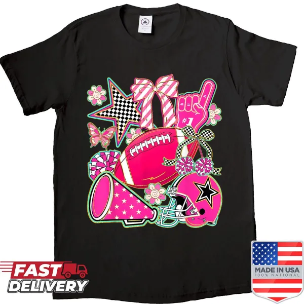Breast cancer awareness T-shirt with tackle cancer bow graphic