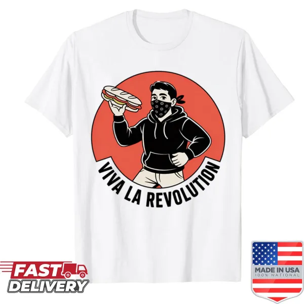 Funny shirt with the phrase 'The Sandwich Guy' celebrating food culture.