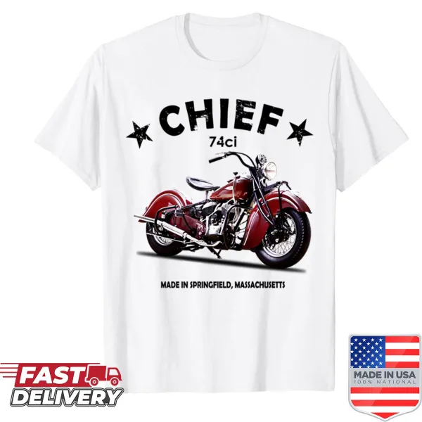 Vintage motorcycle shirt featuring the Chief design