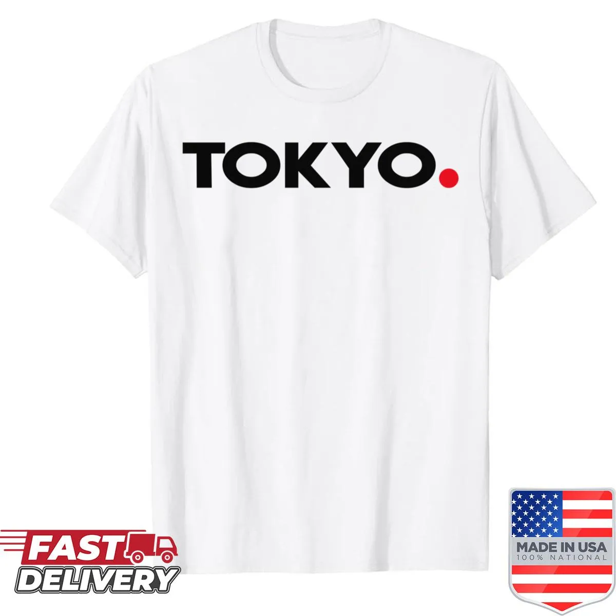 Typography shirt celebrating Tokyo, the capital of Japan