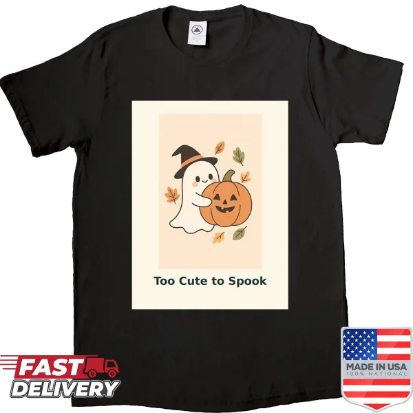 Cute Halloween-themed shirt with playful illustrations